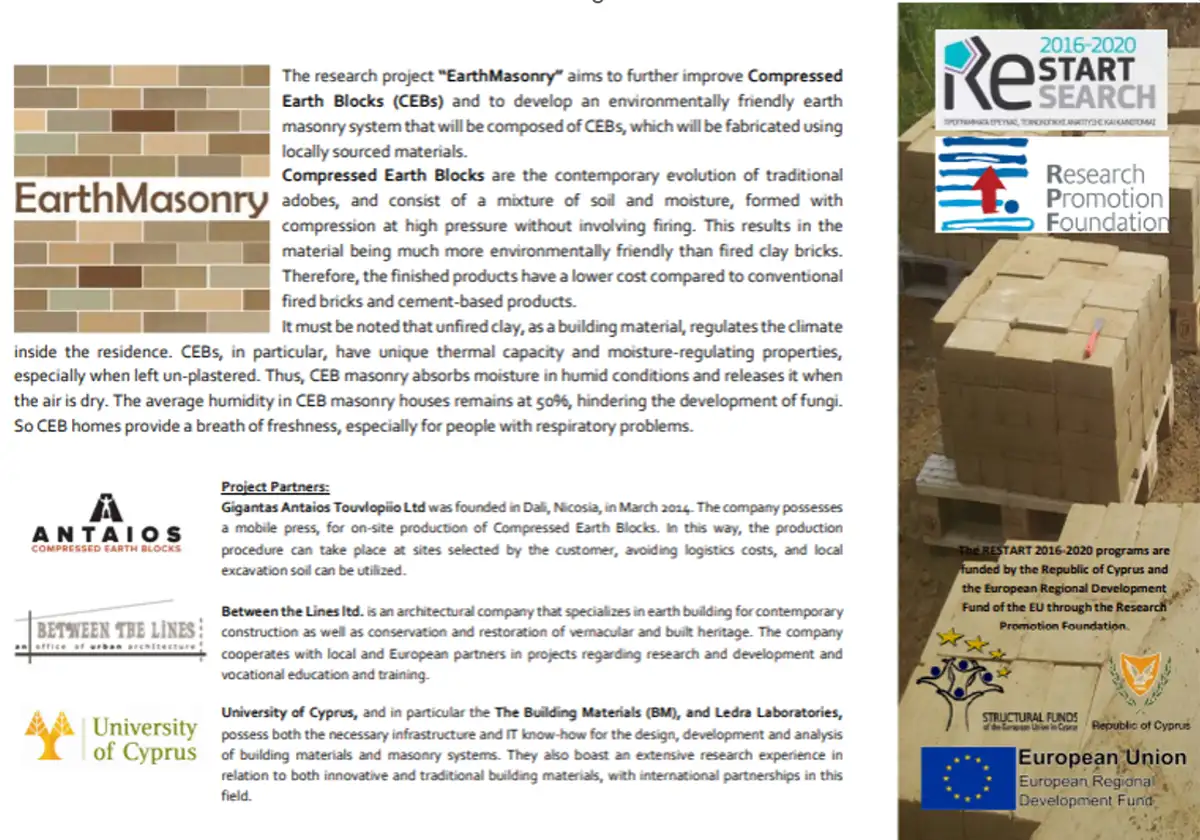 Investigation project ‘Earth Masonry’ (2019 – 2021)